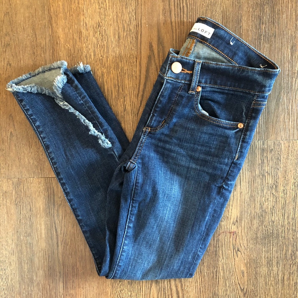 LOFT Jeans with Tulip Frayed Hem